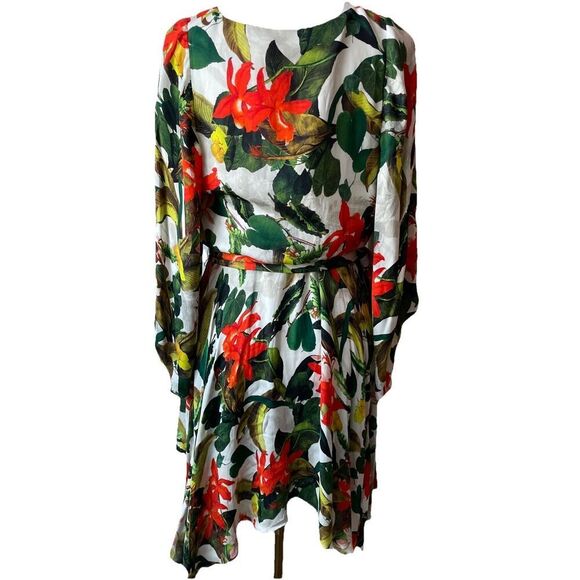 NEW Alice + Olivia Marva floral-print sateen mini dress Size Small - Picture 7 of 8